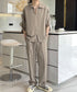 Zipper Sleeve Relaxed Set